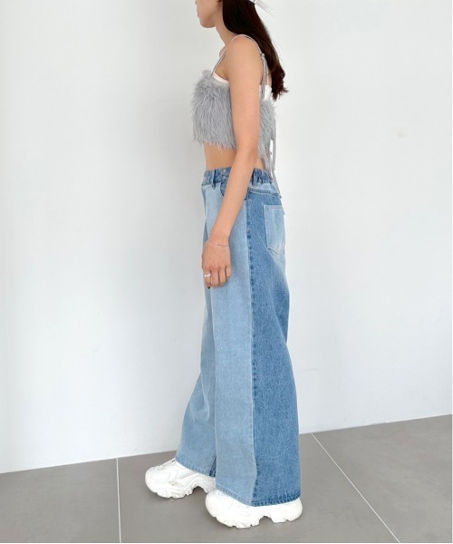 OLIVE des OLIVE（オリーブデオリーブ）の「ふわふわビスチェ　1032040080（その他トップス・レディース・ライトグレー/ピンク/オフホワイト・FREE）」の16枚目の写真