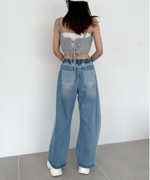 OLIVE des OLIVE（オリーブデオリーブ）の「ふわふわビスチェ　1032040080（その他トップス・レディース・ライトグレー/ピンク/オフホワイト・FREE）」の17枚目の写真