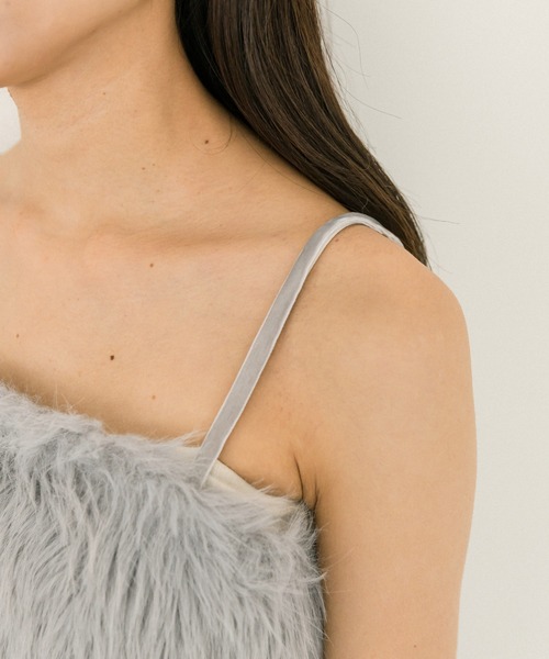 OLIVE des OLIVE（オリーブデオリーブ）の「ふわふわビスチェ　1032040080（その他トップス・レディース・ライトグレー/ピンク/オフホワイト・FREE）」の22枚目の写真