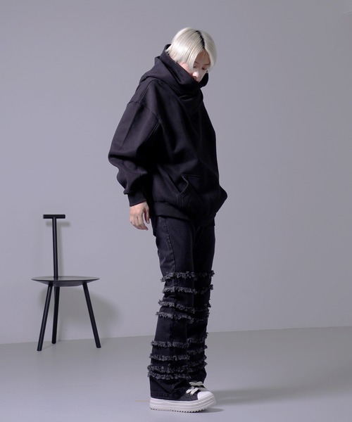 G.O.C（ジーオーシー）の「バラクラバ プルオーバー フーディー（パーカー・メンズ・グレー/ブラック・MEDIUM/LARGE）」の6枚目の写真