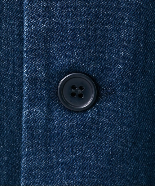 Le temps riche（ルタンリッシュ）の「デニムオーバーコート ＜Le temps riche＞（デニムジャケット・レディース・ネイビー・M/L）」の11枚目の写真