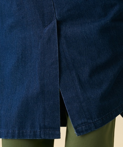 Le temps riche（ルタンリッシュ）の「デニムオーバーコート ＜Le temps riche＞（デニムジャケット・レディース・ネイビー・M/L）」の15枚目の写真