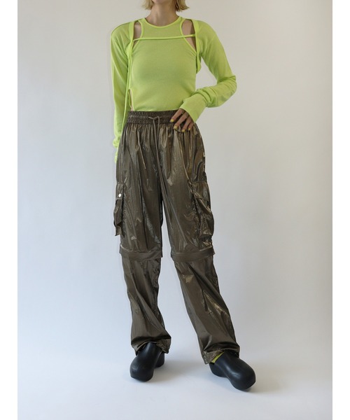 led.tokyo(レッドトウキョウ)の「【led.tokyo】SIDE SLIT TANK TOP SET BOLERO CARDIGAN(カーディガン/ボレロ・レディース・ブラック/グリーン/ホワイト・FREE)」の7枚目の写真