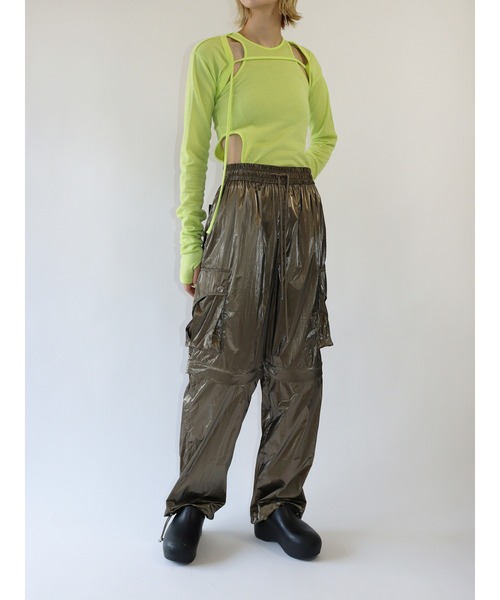 led.tokyo(レッドトウキョウ)の「【led.tokyo】SIDE SLIT TANK TOP SET BOLERO CARDIGAN(カーディガン/ボレロ・レディース・ブラック/グリーン/ホワイト・FREE)」の8枚目の写真