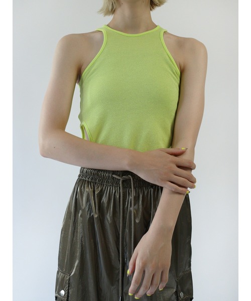 led.tokyo(レッドトウキョウ)の「【led.tokyo】SIDE SLIT TANK TOP SET BOLERO CARDIGAN(カーディガン/ボレロ・レディース・ブラック/グリーン/ホワイト・FREE)」の12枚目の写真