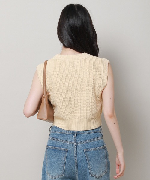 3.3 Field Trip （3.3フィールドトリップ）の「3.3 Field Trip／ミニケーブルベスト 2975032（ベスト・レディース・ブルー/アイボリー/グレー・FREE）」の12枚目の写真