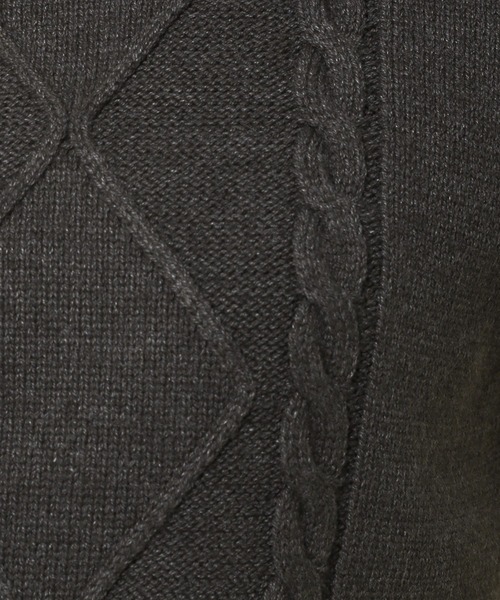 3.3 Field Trip （3.3フィールドトリップ）の「3.3 Field Trip／ミニケーブルベスト 2975032（ベスト・レディース・ブルー/アイボリー/グレー・FREE）」の11枚目の写真