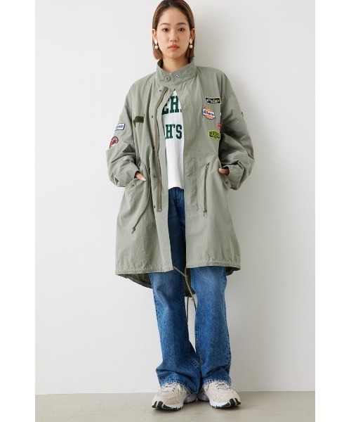 RODEO CROWNS WIDE BOWL（ロデオクラウンズワイドボウル）の「Vintageモッズコート（モッズコート・レディース・ブラック/カーキ・FREE）」の4枚目の写真