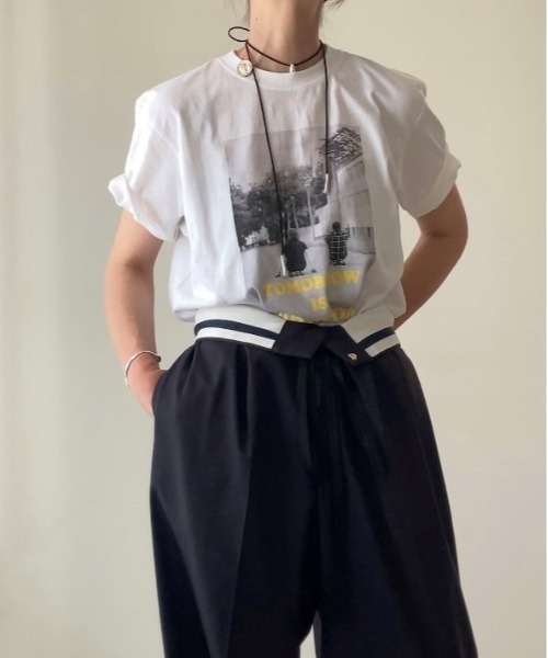 Lynn.（リン）の「BOY FRIEND Tee（Tシャツ/カットソー・レディース・ホワイト・S/M）」の8枚目の写真