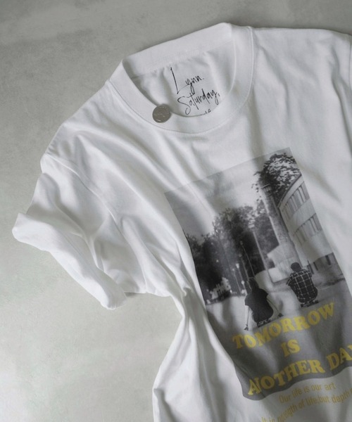 Lynn.（リン）の「BOY FRIEND Tee（Tシャツ/カットソー・レディース・ホワイト・S/M）」の9枚目の写真
