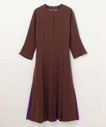 バイカラーラインドレス