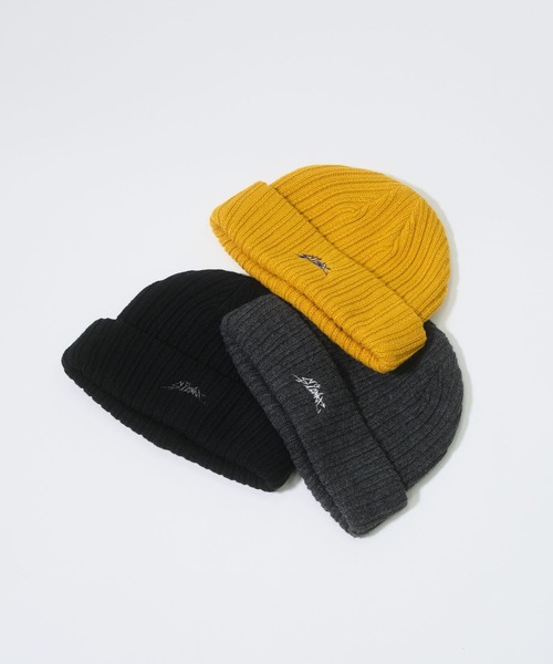 SIGNAL SPORTS（シグナルスポーツ）の「【SIGNAL SPORTS】ニットワッチ（ニットキャップ/ビーニー・メンズ・ブラック/イエロー/グレー・FREE）」の4枚目の写真