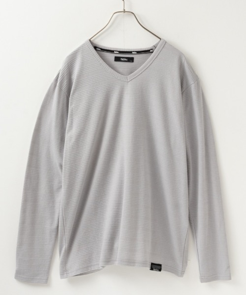 Mossimo（モッシモ）の「MOSSIMO（モッシモ）タックボーダーロンT（Tシャツ/カットソー・メンズ・グレー/ホワイト/ブラック・L/M/XL/S）」の3枚目の写真
