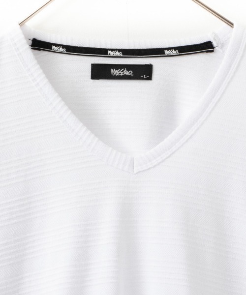 Mossimo（モッシモ）の「MOSSIMO（モッシモ）タックボーダーロンT（Tシャツ/カットソー・メンズ・グレー/ホワイト/ブラック・L/M/XL/S）」の5枚目の写真