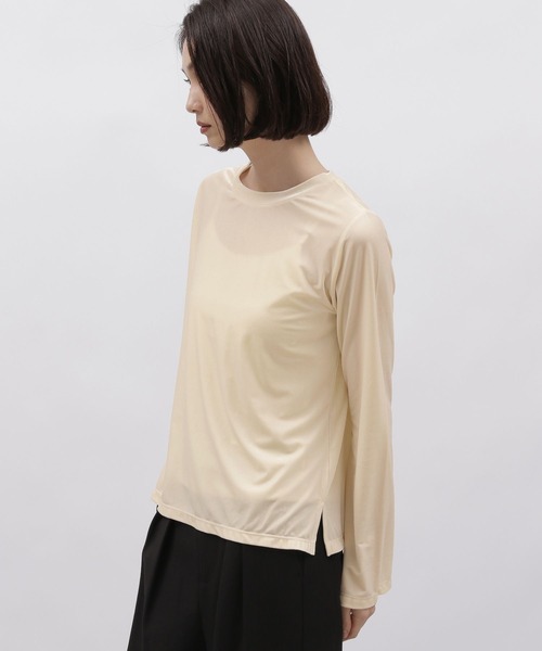 LAKOLE（ラコレ）の「ベロアフレアスリーブ長袖TEE / 980751（Tシャツ/カットソー・レディース・オフホワイト/ネイビー/ライトベージュ・SMALL/MEDIUM）」の5枚目の写真