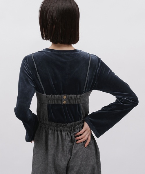 LAKOLE（ラコレ）の「ベロアフレアスリーブ長袖TEE / 980751（Tシャツ/カットソー・レディース・オフホワイト/ネイビー/ライトベージュ・SMALL/MEDIUM）」の12枚目の写真