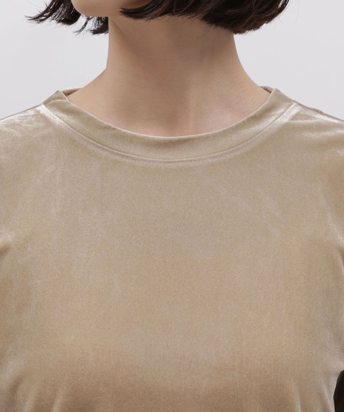 LAKOLE（ラコレ）の「ベロアフレアスリーブ長袖TEE / 980751（Tシャツ/カットソー・レディース・オフホワイト/ネイビー/ライトベージュ・SMALL/MEDIUM）」の16枚目の写真