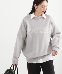 N.(N. Natural Beauty Basic) | ◆ジャガードロゴニット(ニット/セーター)