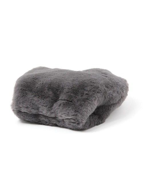 studio CLIP（スタディオクリップ）の「【daily CLIP】EARTH MADE フェイクファーバッグ（ハンドバッグ・レディース・グレー/ベージュ・FREE）」の7枚目の写真