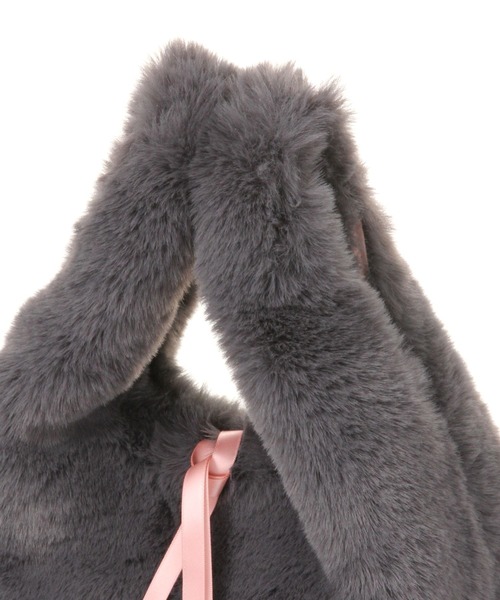 studio CLIP（スタディオクリップ）の「【daily CLIP】EARTH MADE フェイクファーバッグ（ハンドバッグ・レディース・グレー/ベージュ・FREE）」の8枚目の写真