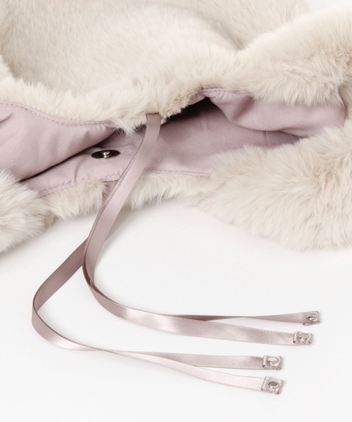 studio CLIP（スタディオクリップ）の「【daily CLIP】EARTH MADE フェイクファーバッグ（ハンドバッグ・レディース・グレー/ベージュ・FREE）」の4枚目の写真