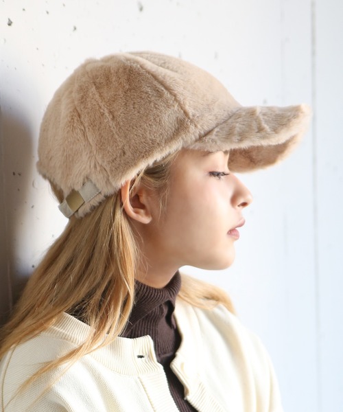 14+（イチヨンプラス）の「ラビット風エコファーキャップ（キャップ