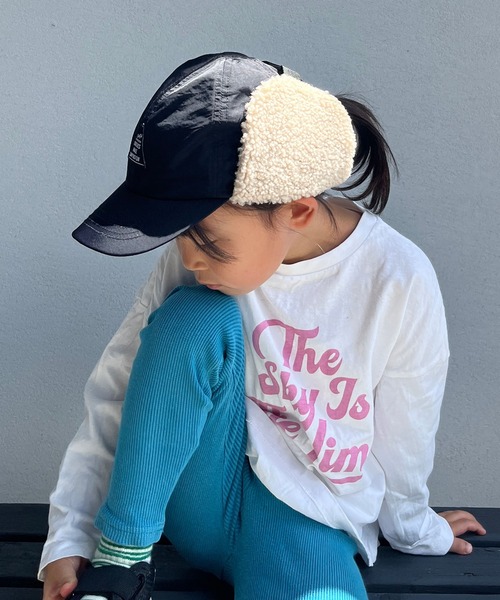 GRIN BUDDY(グリンバディ)の「【GRIN BUDDY / グリンバディ】【キッズ】2wayボア耳付きキャップ / Hike Boa Ear Cap(キャップ・キッズ・ブラック/キャメル/ベージュ・56/52/54)」の10枚目の写真