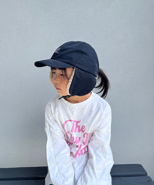 GRIN BUDDY(グリンバディ)の「【GRIN BUDDY / グリンバディ】【キッズ】2wayボア耳付きキャップ / Hike Boa Ear Cap(キャップ・キッズ・ブラック/キャメル/ベージュ・56/52/54)」の11枚目の写真