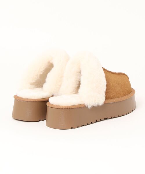 clear（クリア）の「ムートンスリッパ（スリッポン・レディース・キャメル・M/L）」の3枚目の写真