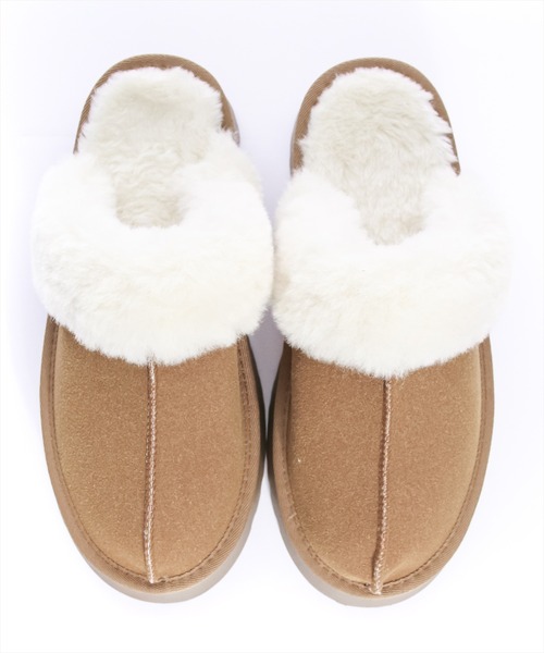 clear（クリア）の「ムートンスリッパ（スリッポン・レディース・キャメル・M/L）」の5枚目の写真