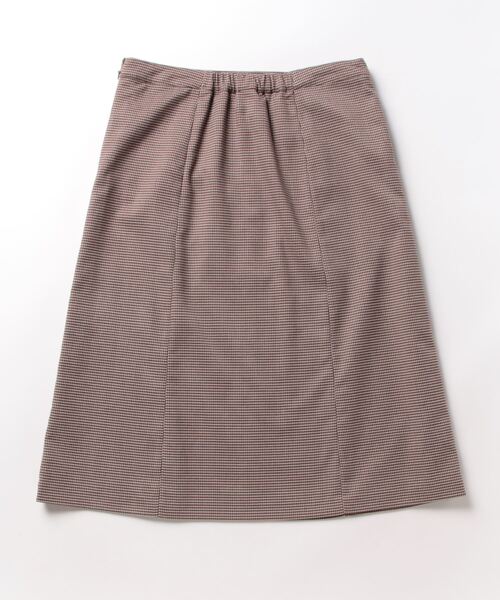 fleur by mint breeze(フルールバイミントブリーズ)の「【L~5L 大きいサイズ】千鳥柄 Aラインスカート ひざ下丈(スカート・レディース・オレンジ/ブラウン・L/LL/3L/4L/5L)」の17枚目の写真