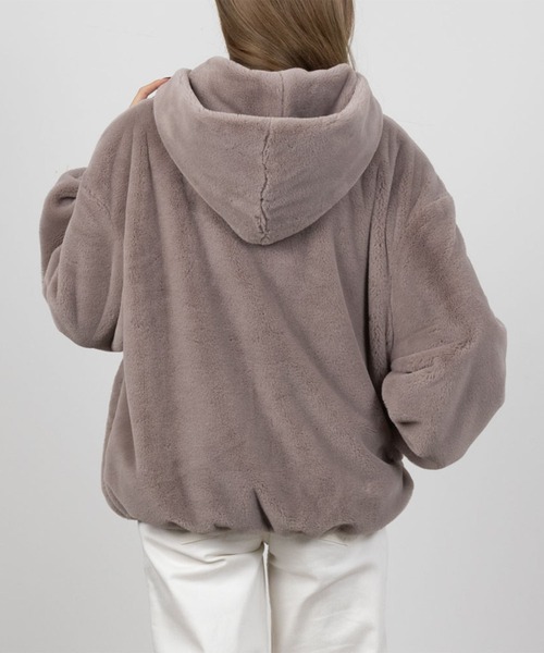 NAVY(ネイビー)の「NAVY ふわふわ フェイクファー ジャケット(その他アウター・レディース・アイボリー/ピンク/グレイッシュベージュ・フリー)」の6枚目の写真