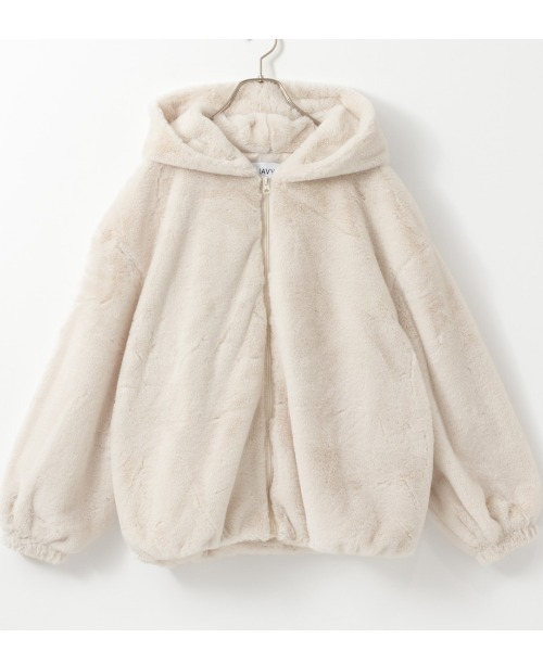 NAVY(ネイビー)の「NAVY ふわふわ フェイクファー ジャケット(その他アウター・レディース・アイボリー/ピンク/グレイッシュベージュ・フリー)」の9枚目の写真