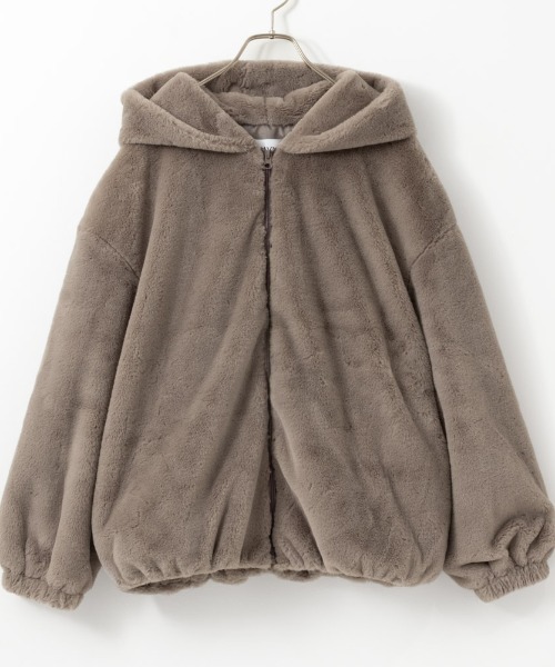 NAVY(ネイビー)の「NAVY ふわふわ フェイクファー ジャケット(その他アウター・レディース・アイボリー/ピンク/グレイッシュベージュ・フリー)」の10枚目の写真