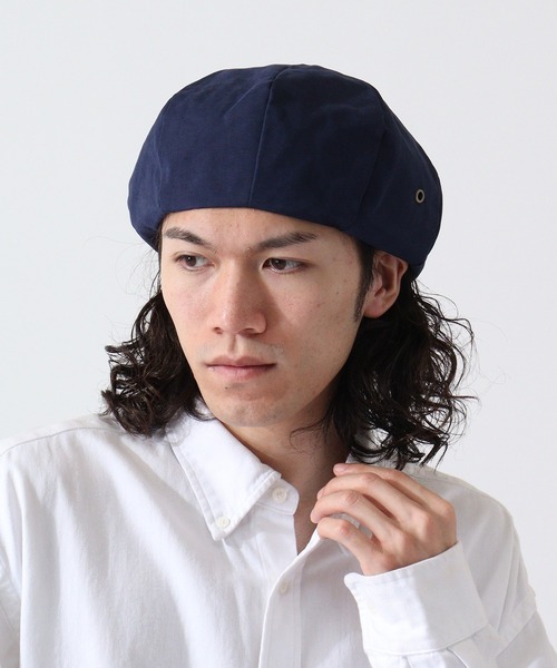 Fabulous(ファビュラス)の「fabulous ミリタリーベレー(ハンチング/ベレー帽・メンズ・カーキ/ネイビー・FREE)」の2枚目の写真