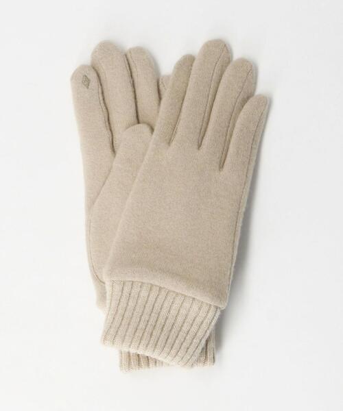 BEAUTY&YOUTH UNITED ARROWS（ビューティーアンドユースユナイテッドアローズ）の「ジャージー リブ グローブ  -スマートフォン対応-（手袋・レディース・ブラック/ベージュ/グレー・FREE）」の10枚目の写真