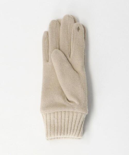 BEAUTY&YOUTH UNITED ARROWS（ビューティーアンドユースユナイテッドアローズ）の「ジャージー リブ グローブ  -スマートフォン対応-（手袋・レディース・ブラック/ベージュ/グレー・FREE）」の11枚目の写真