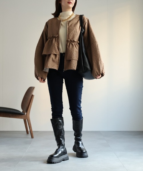 model：162cm 着用サイズ：F
