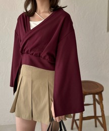 【apres jour clair】2WAYカシュクールスウェット【ZOZOTOWN限定アイテム】