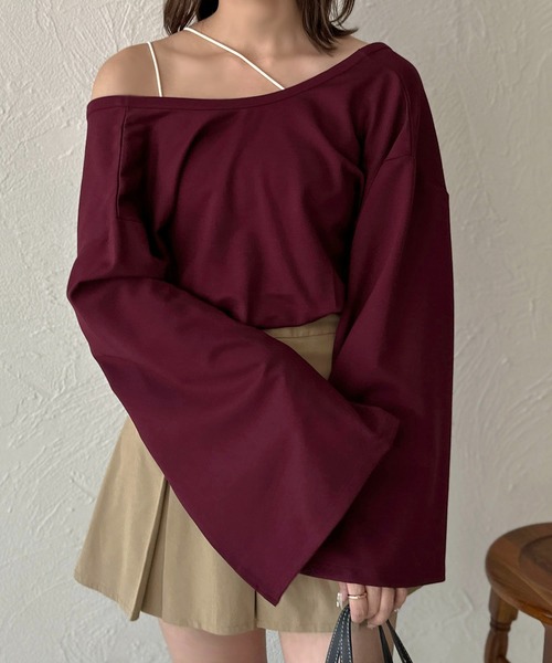 apres jour clair（アプレジュールクレア）の「【apres jour clair】2WAYカシュクールスウェット【ZOZOTOWN限定アイテム】（スウェット・レディース・グレー/ブラック/ボルドー・X-LARGE/フリー）」の13枚目の写真