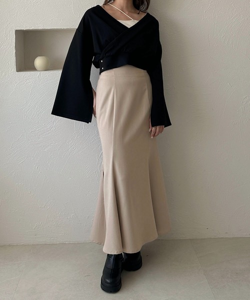 apres jour clair（アプレジュールクレア）の「【apres jour clair】2WAYカシュクールスウェット【ZOZOTOWN限定アイテム】（スウェット・レディース・グレー/ブラック/ボルドー・X-LARGE/フリー）」の21枚目の写真