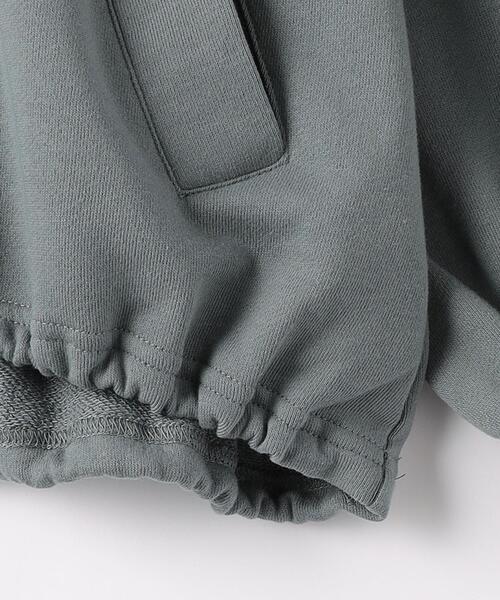 UNIVERSAL OVERALL（ユニバーサルオーバーオール）の「【別注】＜UNIVERSAL OVERALL＞TJ アノラック プルオーバー 100cm-130cm（スウェット・キッズ・ライトグレー/ダークグリーン・XS(100-110cm)/S(120-130cm)）」の15枚目の写真