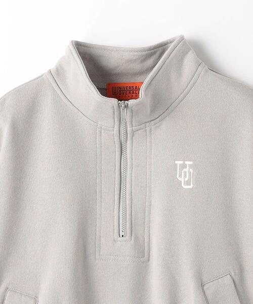 UNIVERSAL OVERALL（ユニバーサルオーバーオール）の「【別注】＜UNIVERSAL OVERALL＞TJ アノラック プルオーバー 100cm-130cm（スウェット・キッズ・ライトグレー/ダークグリーン・XS(100-110cm)/S(120-130cm)）」の18枚目の写真