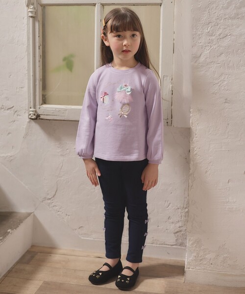 ANY(エニィ)の「【らくっトレーナー】裏毛 プリンセスデザイン トレーナー(スウェット・キッズ・ピンク系/アイボリー系/ライラック系・100/130/120/90/110)」の6枚目の写真