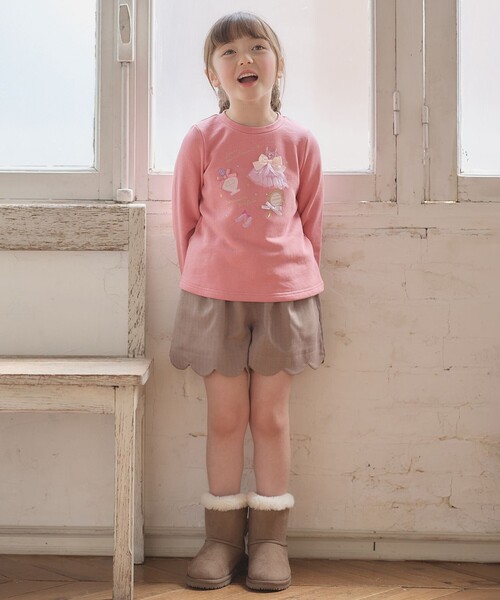 ANY(エニィ)の「【らくっトレーナー】裏毛 プリンセスデザイン トレーナー(スウェット・キッズ・ピンク系/アイボリー系/ライラック系・100/130/120/90/110)」の7枚目の写真