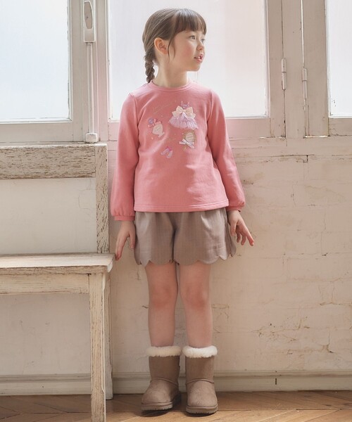 ANY(エニィ)の「【らくっトレーナー】裏毛 プリンセスデザイン トレーナー(スウェット・キッズ・ピンク系/アイボリー系/ライラック系・100/130/120/90/110)」の8枚目の写真