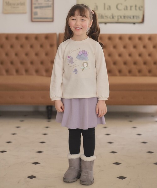 ANY(エニィ)の「【らくっトレーナー】裏毛 プリンセスデザイン トレーナー(スウェット・キッズ・ピンク系/アイボリー系/ライラック系・100/130/120/90/110)」の10枚目の写真