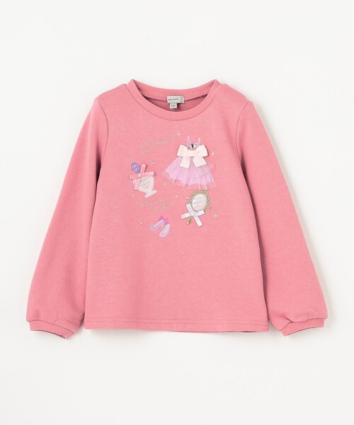 ANY(エニィ)の「【らくっトレーナー】裏毛 プリンセスデザイン トレーナー(スウェット・キッズ・ピンク系/アイボリー系/ライラック系・100/130/120/90/110)」の11枚目の写真