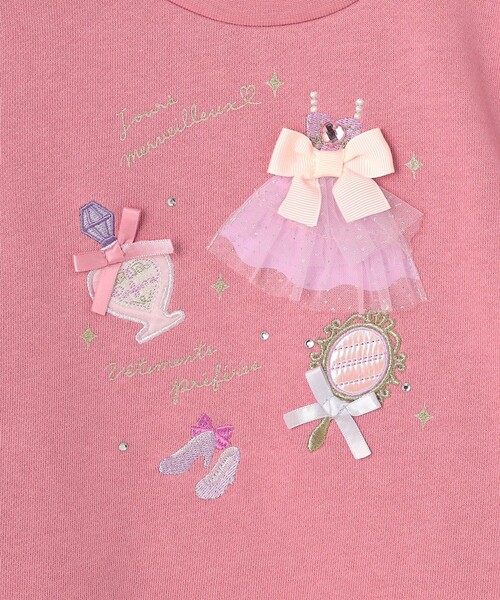 ANY(エニィ)の「【らくっトレーナー】裏毛 プリンセスデザイン トレーナー(スウェット・キッズ・ピンク系/アイボリー系/ライラック系・100/130/120/90/110)」の16枚目の写真