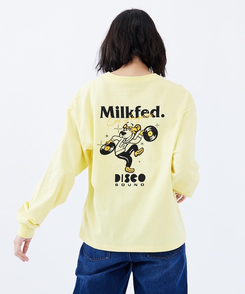 MILKFED.（ミルクフェド）の「DISCO TIGER L/S TEE（Tシャツ/カットソー・レディース・チャコール/ライトイエロー/ホワイト・M/L）」の3枚目の写真